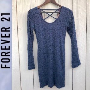 Forever 21 Contemporary Lace Overlay Dress
